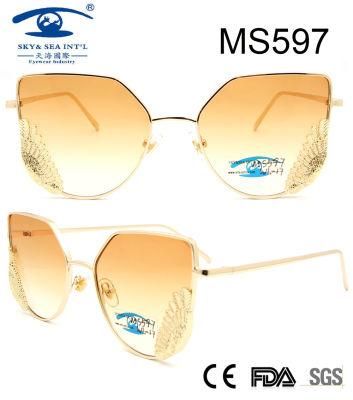 Best Designer Beautiful Style Women Metal Sunglasses (MS597)