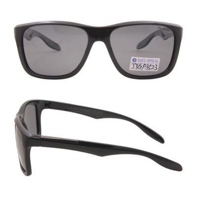 High Quality UV400 Trendy Custom Metal Logo Shade Plastic Polarized Sunglasses