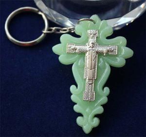 Fashion Design Plastic Cross Pendant (LZ27)