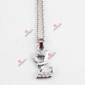 Metal Alphabet Pendant Jewelry Necklace for Wholesale