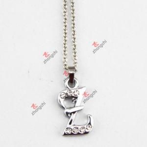 Metal Alphabet Pendant Jewelry Necklace for Wholesale