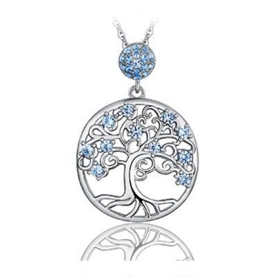 Tree of Life Pendant Necklace 925 Sterling Silver Jewelry for Women Wholesale