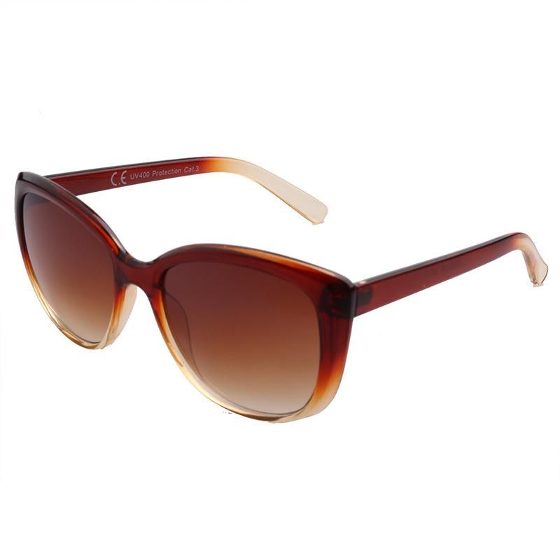 2020 Latest Shiny Transparent Brown Fashion Sunglasses