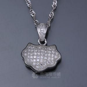 Gorgeous 925 Sterling Silver Pendant with CZ Stone