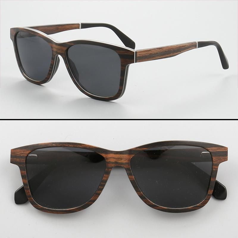 Wood Wooden Sunglasses with Mirror Lens New Model