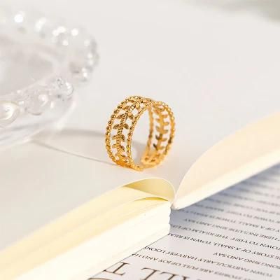 Korean Retro Roman Numeral Open Ring Female Ring