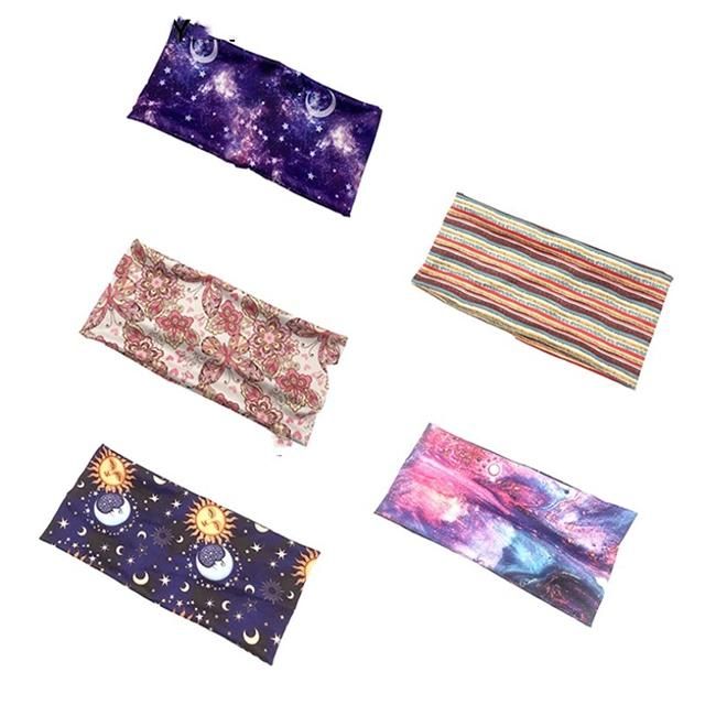 New Personalized Printing Yoga Movement Wide Hair Band Wash Women′s Head Accessories