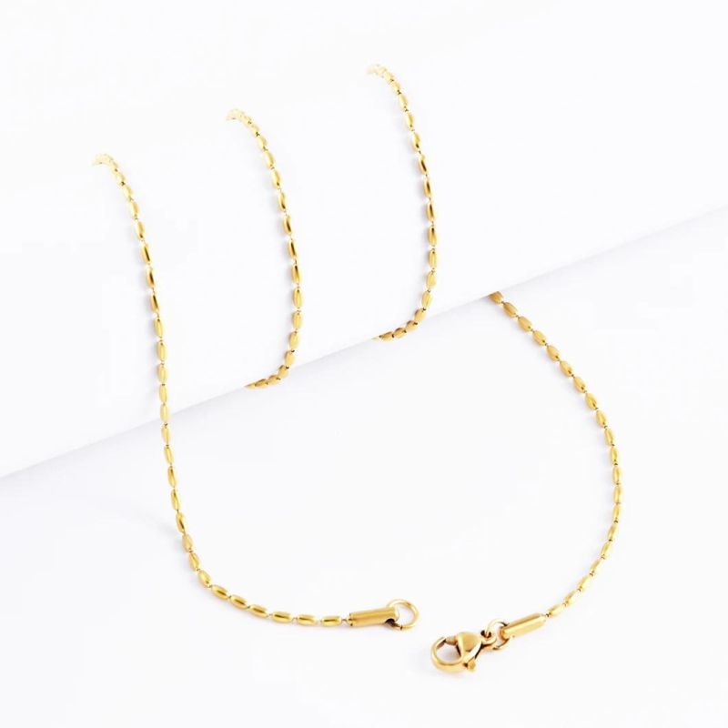 Pendant Chain Necklace Stainless Steel Jewelry Chain Bracelet Anklet Fashion Accessories Lady Jewelry