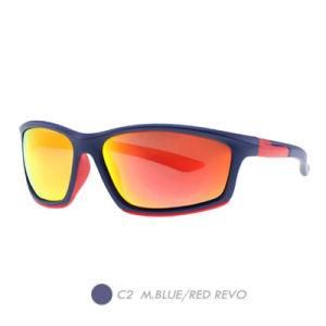 PC Polarized Sports Sunglasses, Plastic Square Frame Sp9002-02