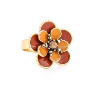 Gold Yellow Flower Poetic Daisy Finger Ring for Women Engagement Fashion Jewelry