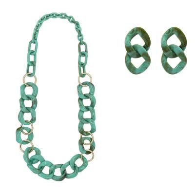 Fashion Popular Jewelry Set Acrylic Necklaces and Earrings Sets