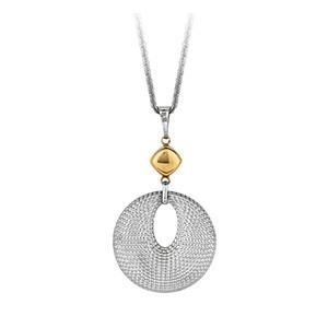 Wholesale Yellow Gold and Silver Plated Stainless Steel Pendant Necklace Teemtry. COM