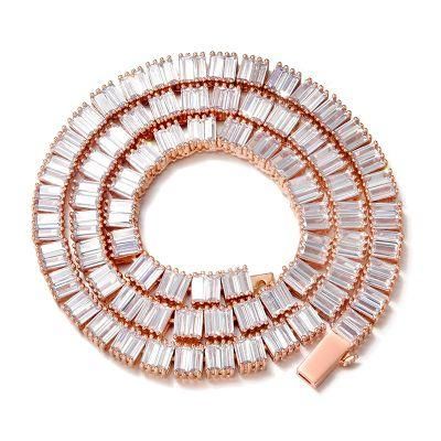 European and American Rectangle Copper Jewellery Necklace
