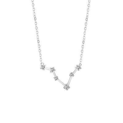 Manufacturer Custom None Tarnish Fashion Jewelry High Quality Stainless Steel with Zircon Celestial Necklace Chain jewellery