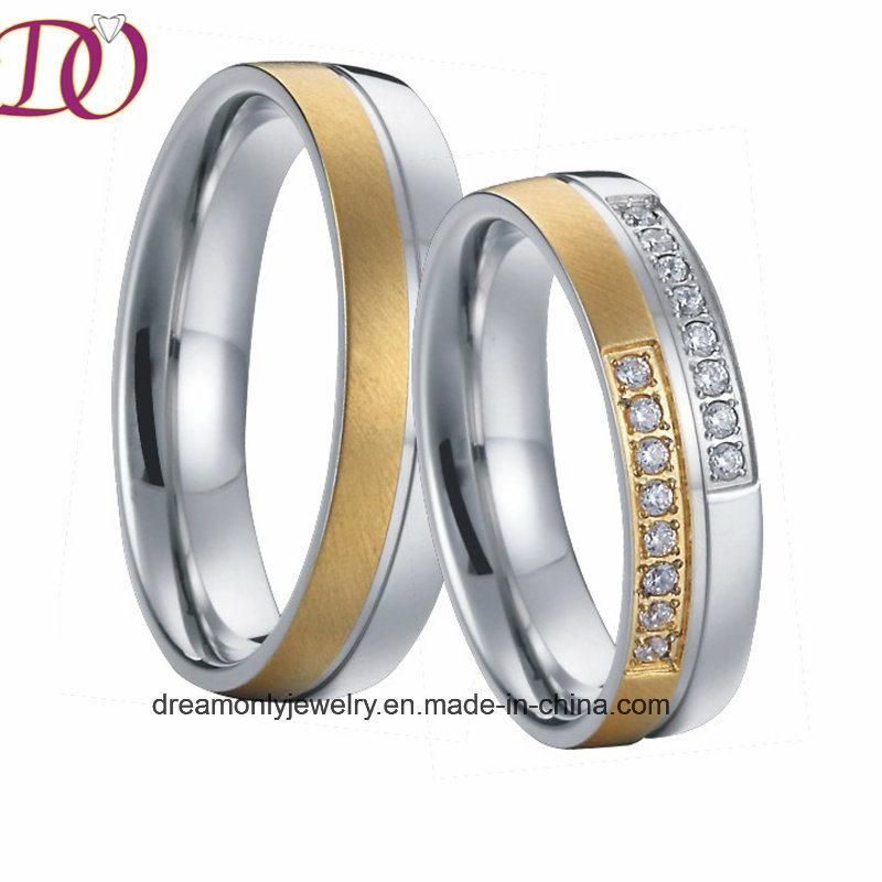 Wholesale IP Gold Plated Stainless Steel Jewelry Ring for Men and Women