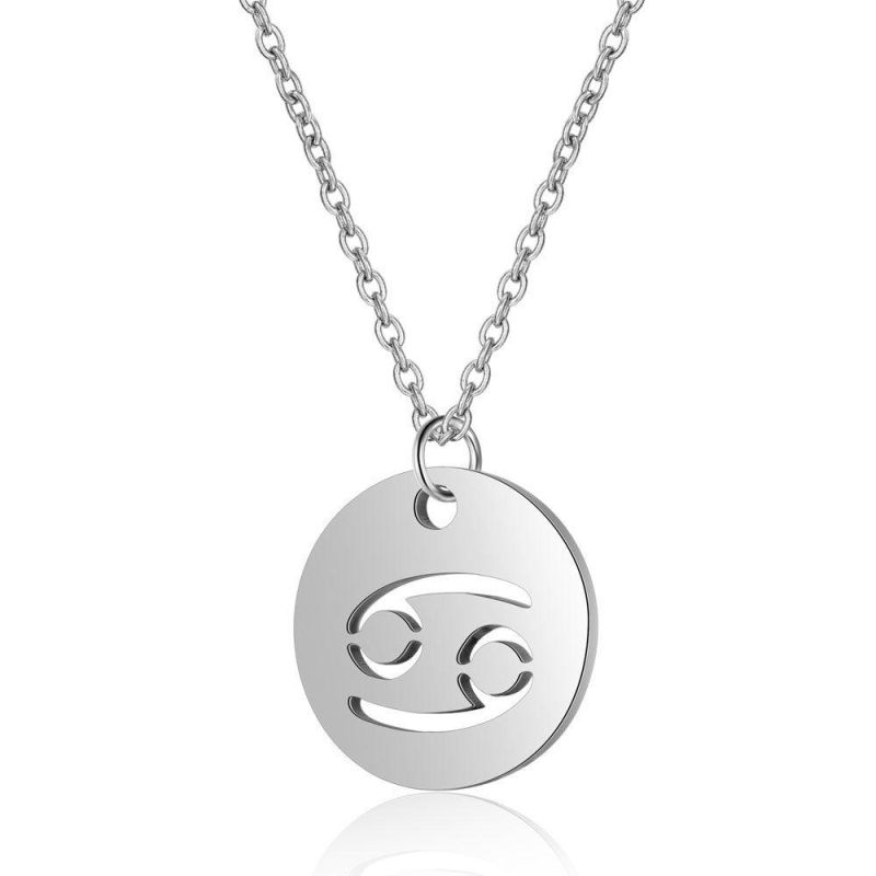 Manufacturer Custom Engrave Fashion Jewelry High Quality Waterproof Top Ranking Carved jewellery Stainless Steel Letter Necklace