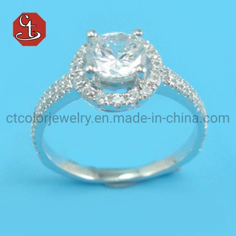 Silver 925 Rings for Women Fine Jewelry with 3A CZ Fashion Anniversary Female Gift Wholesale