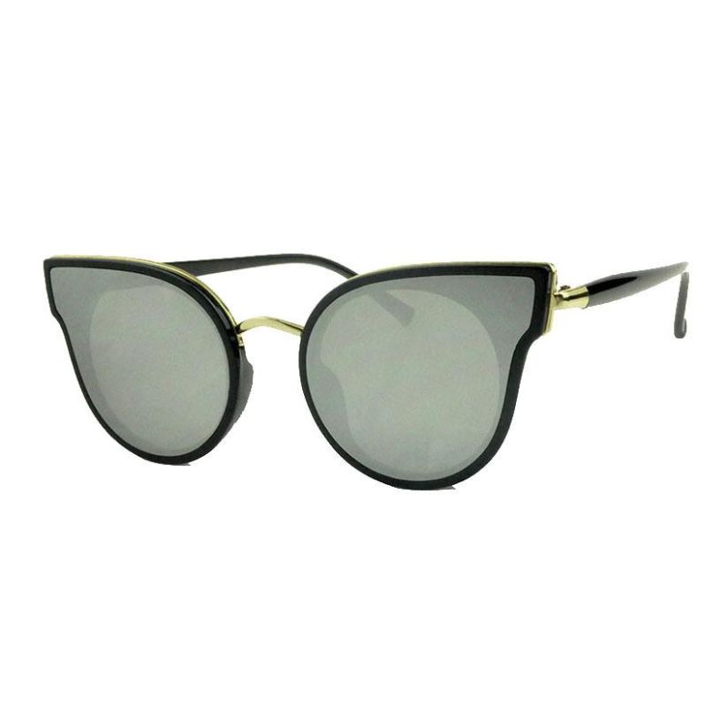 2018 Hot Selling Butterfly Sunglasses with Silver Mirror