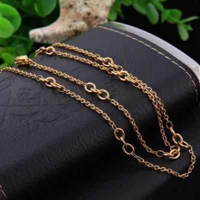 Fashion Necklace Stainless Steel Large Small Cross Cable Chain Jewelry