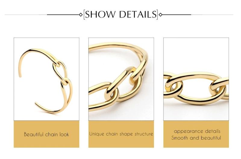 Unique Chain Shape Copper Knot Bracelet