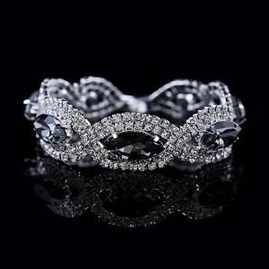 2015 New Arrival Crystal Stainless Steel Bracelet