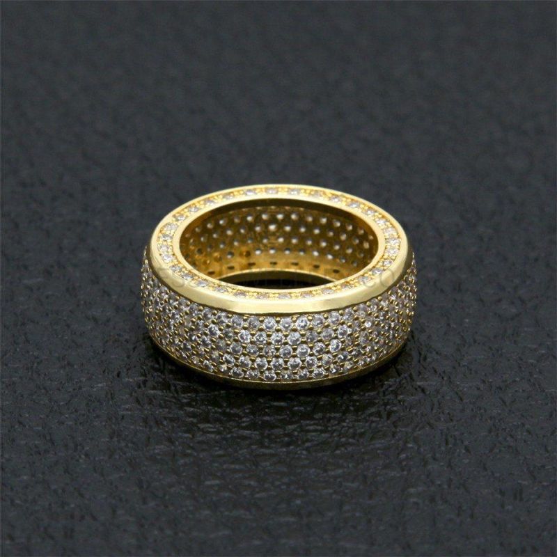 Hip Hop New Zircon Micro Men′ S Diamond Ring