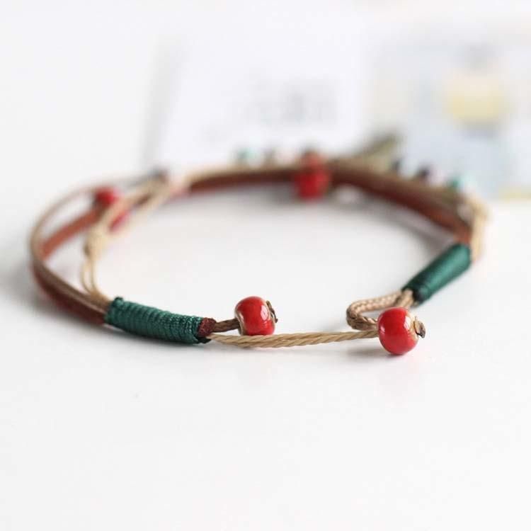 Wholesale Jewelry Creative Hand-Made Bohamian Ceramics Feather Chain Bracelet
