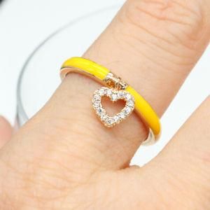 Jewelry Women Fashion Colorful Enamel Lover Wedding Ring