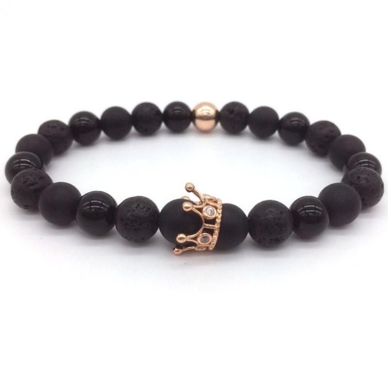 Promotion Gift Crown Men Beads Bracelet Men Bracelets