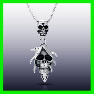 Stainless Steel Skull Pendant Neckalce