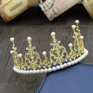 Fashion Hair Ornaments Pearl Jewellery Bridal Tiaras Crown