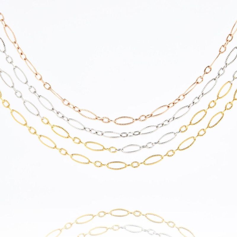 Stainless Steel Necklace Gold Plated Necklace Anklet Bracelet Making Chain Fashion Jewelry