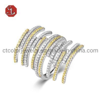 Micro pave Cubic Zircon Ring 925 Sterling Silver Ring Jewelry for woman and men
