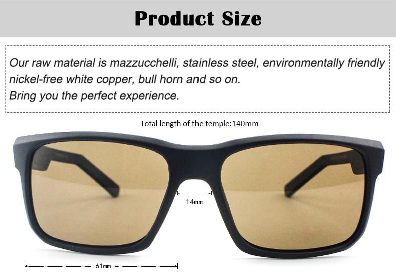 P1 Fashion Tr Wide Frame Stock Polarized Men Sunglasses
