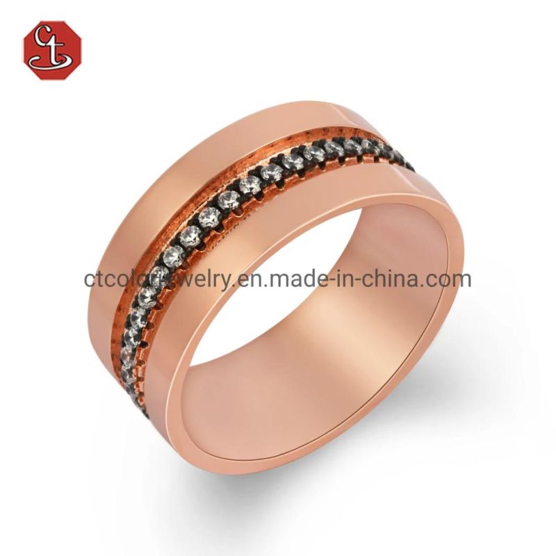 High quality jewelry gold plated sterling silver golden yellow ring