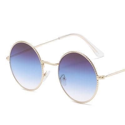 Sunglasses for New Retro Round Frame Sunglasses Metal Thin Frame Lace Literary Sunglasses
