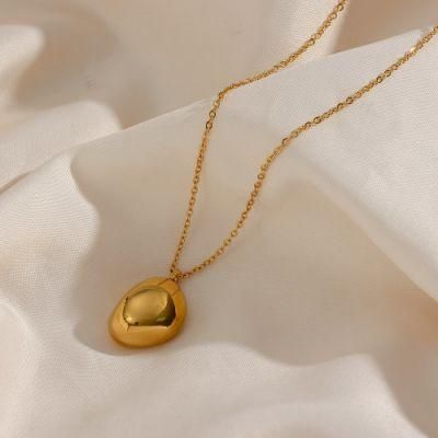 Manufacturer Custom Non Tarnish Fashion jewellery Necklace High Quality Waterproof Simple Style Jewelry Gold Pendant Necklace