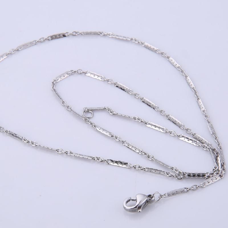 Handcraft Parts Stainless Steel Jewelry Necklace Cable Chain with Embossed
