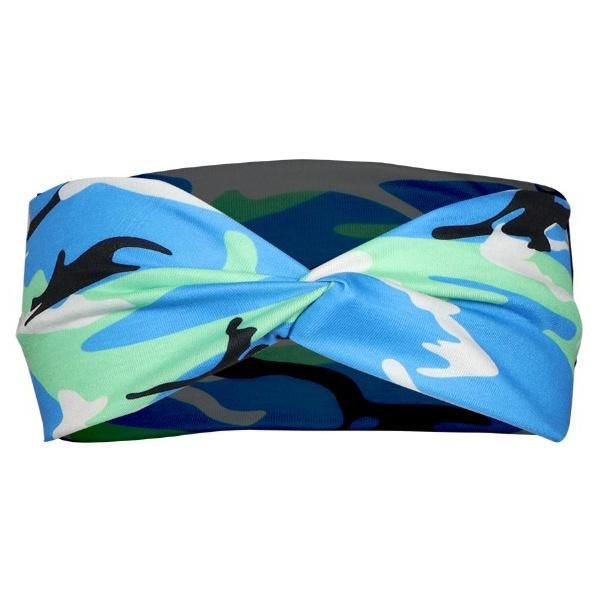 Headscarf Sports Yoga Sweat Breather Women Knot Cross Print Camouflage Headband