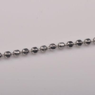 Fashion Necklaces Jewelry Accessories Stainless Steel Cut Bead Accessories Chain