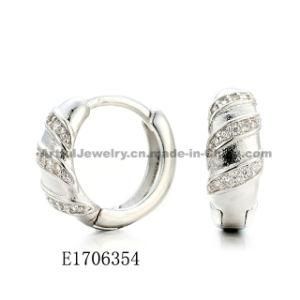 925 Sterling Silver Earring with CZ Customized Design for Wholesale
