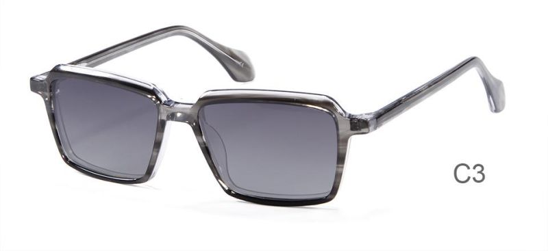 Gafas De Sol Fashion Luxury 2022 Acetate Sunglass Square Sunglasses Accept Custom Lenses Color Lens Polarized
