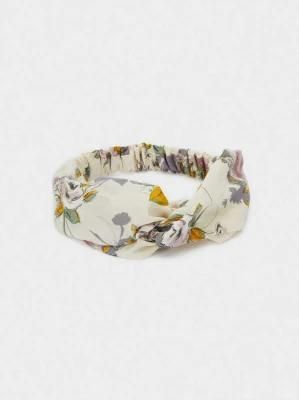 Fashion Hair Band Flower Fabric Floral Printed Turban-Style Headband