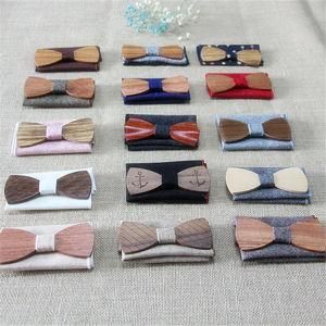 2018 Handmade Solid Wood Men Suit Wooden Bow Tie, Wedding Wooden Bow Tie