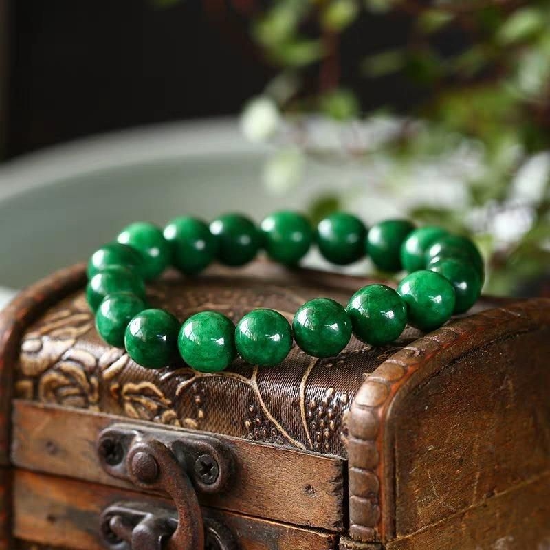 Fashion Jewelry Synthetic Dry Green Single Circle Bracelet