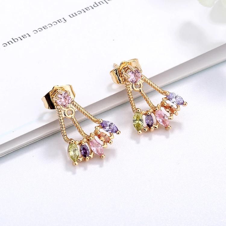 Hot Recommended Gold Plated Flower Stud Earring for Women