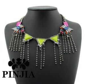 Ladies Multilayer Pearl Bib Charm Necklace Fashion Costume Jewelry