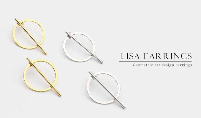 Elegant Huggie Hoop Earrings Girl Gold Color Long Earrings for Women Fashion Jewelry Wholesale