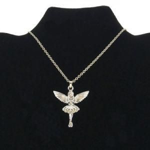 Silver Angel Girl Charms Necklace for Kids Jewelry (FN16040807)