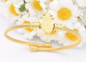316L Fashion Women Pineapple Stainless Steel Alloy Bracelet